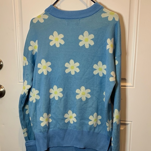 Beach Riot Women’s Callie Spring Daisy Blue Sweater Coverup Size S - Picture 10 of 10